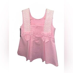 ⭐️NWT⭐️ Crown & Ivy size 18 months baby pink dress with diaper cover